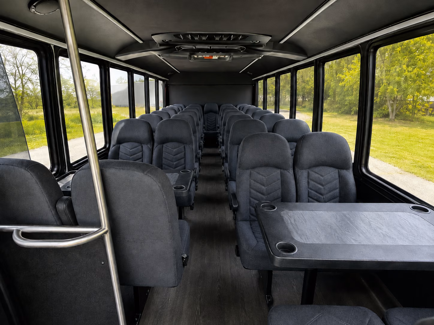 fort smith 15 passenger minibus inside