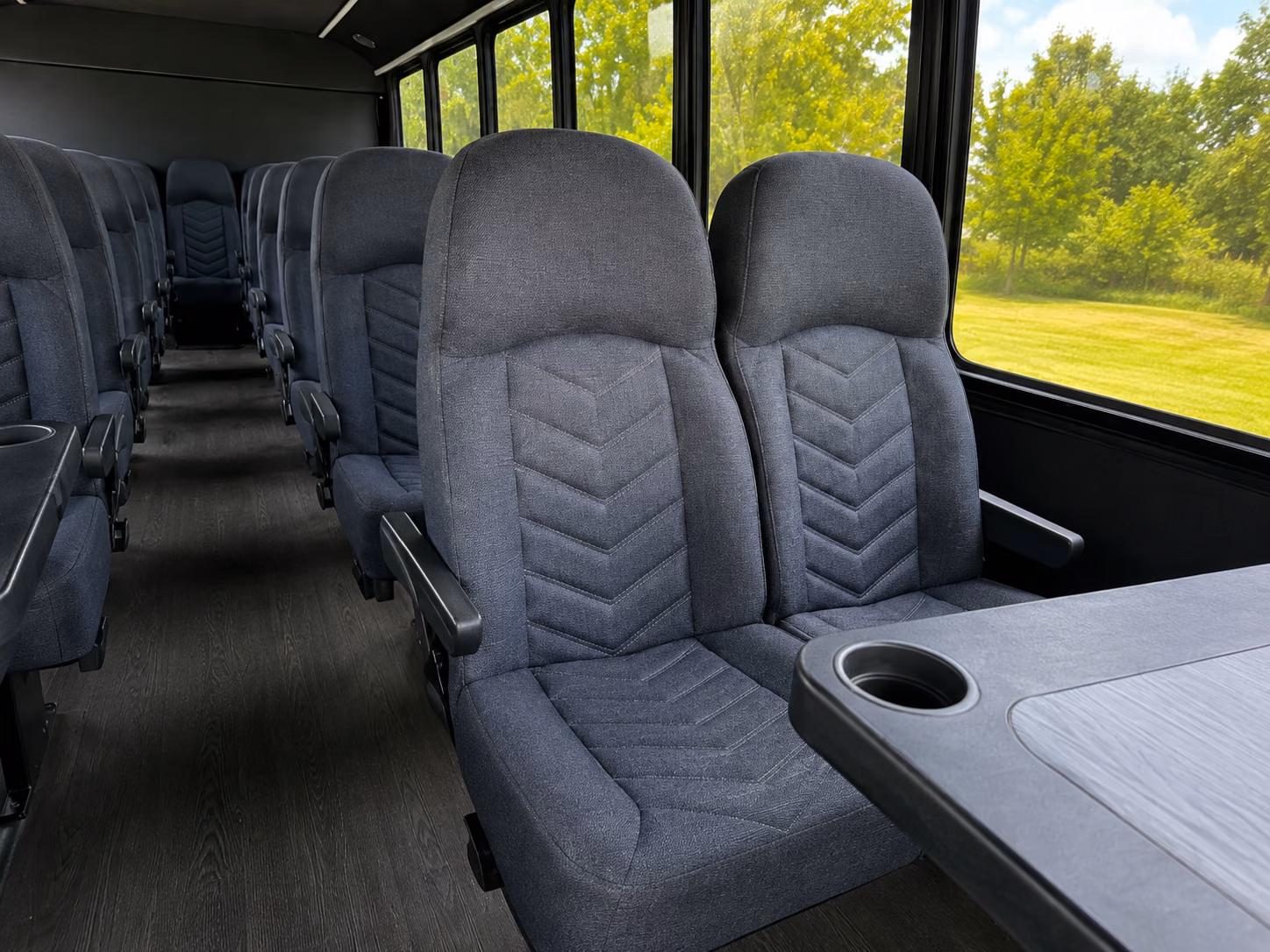fort smith 15 passenger minibus interior
