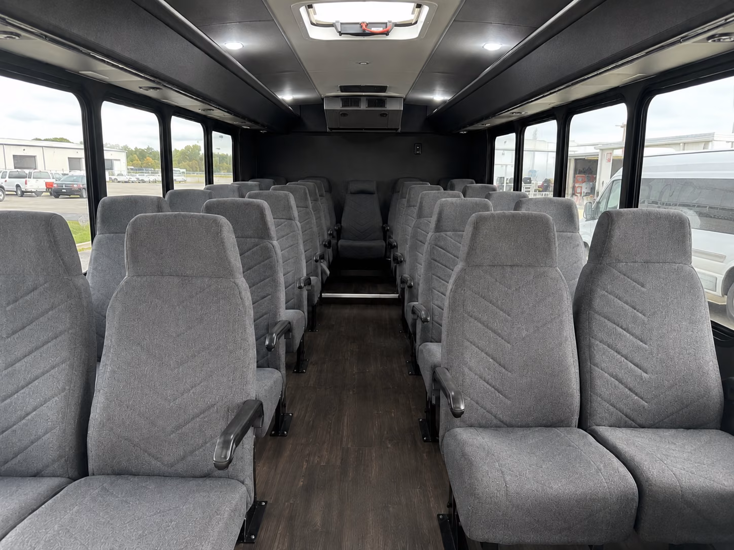 fort smith 18 passenger minibus inside