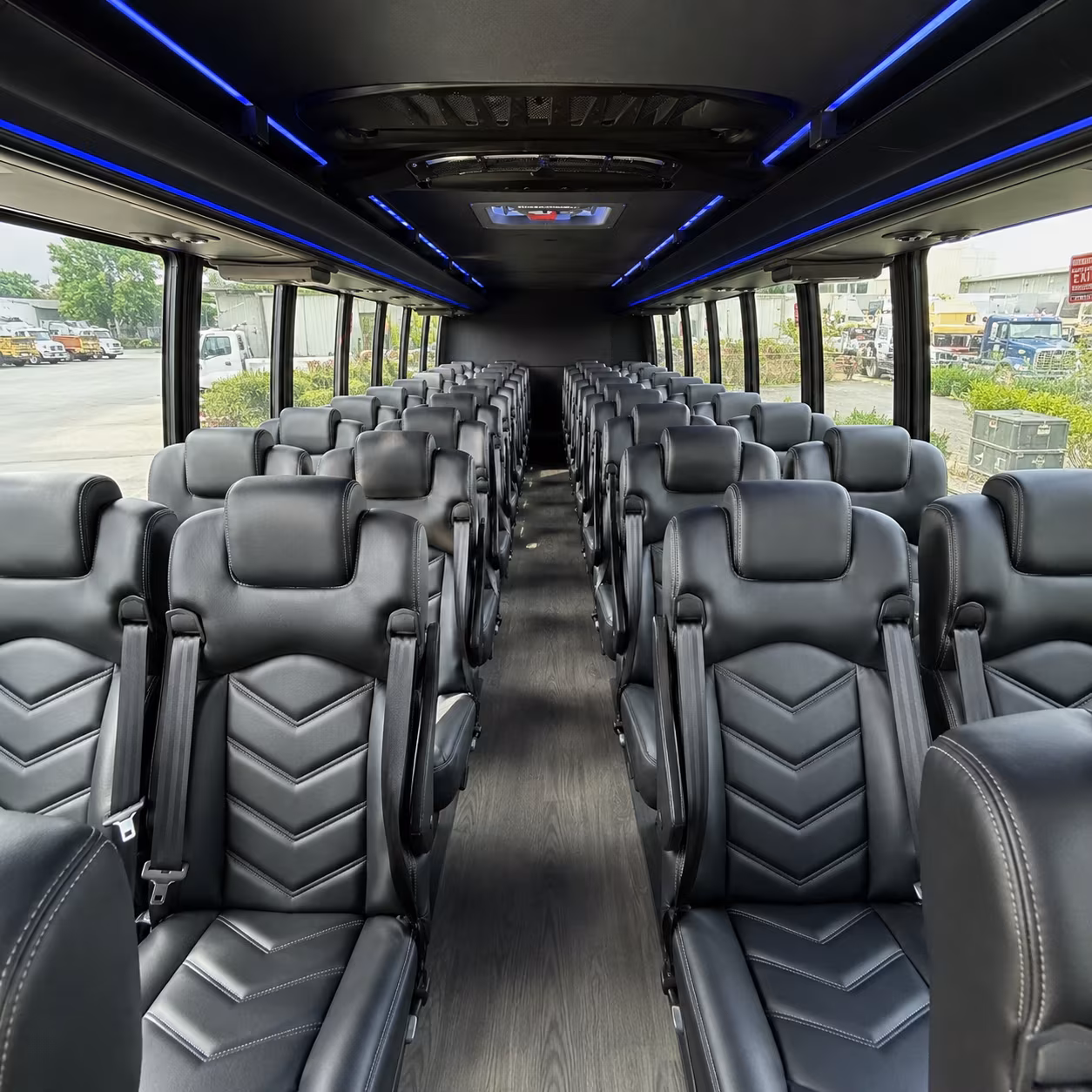 fort smith 25 passenger minibus inside