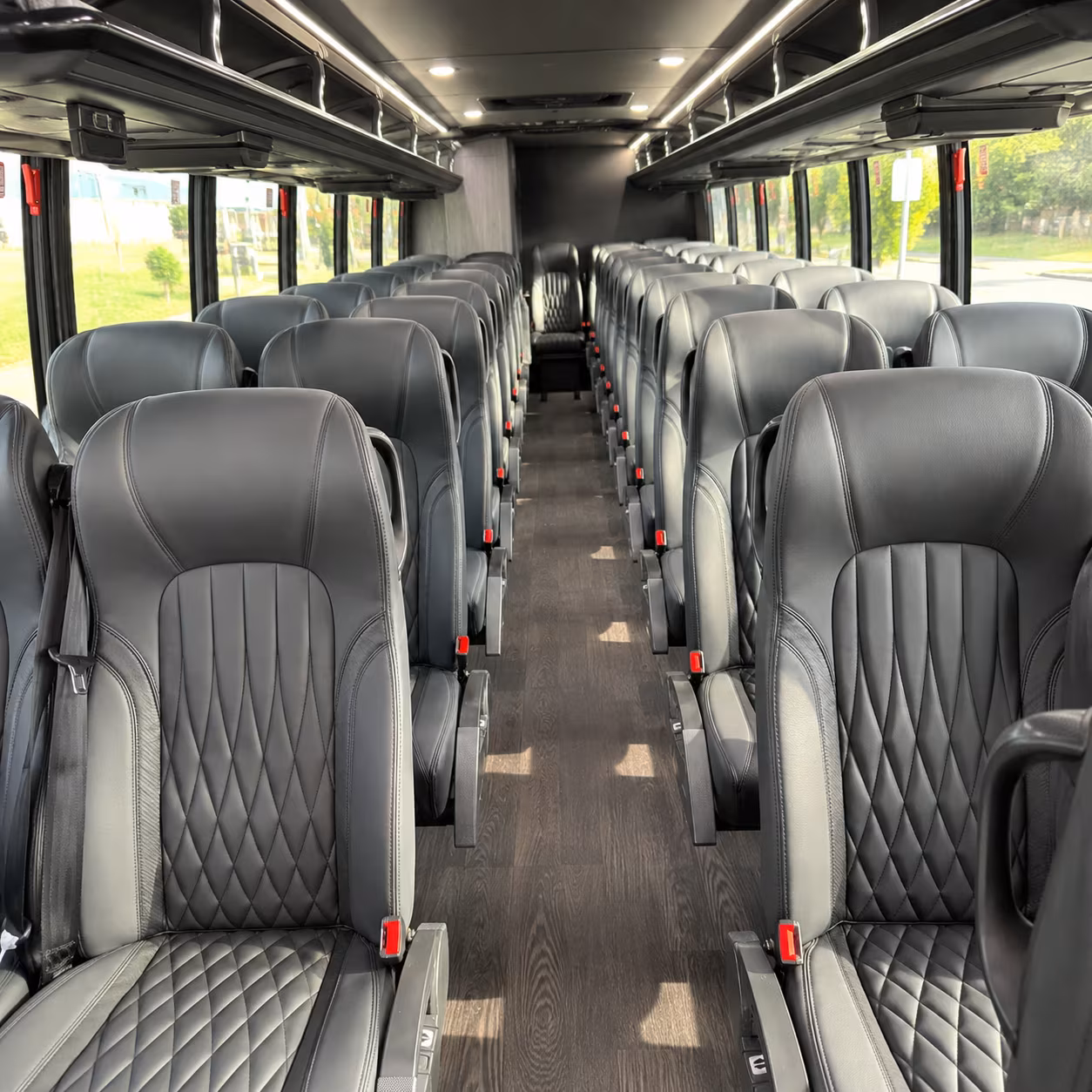 fort smith 28 passenger minibus inside