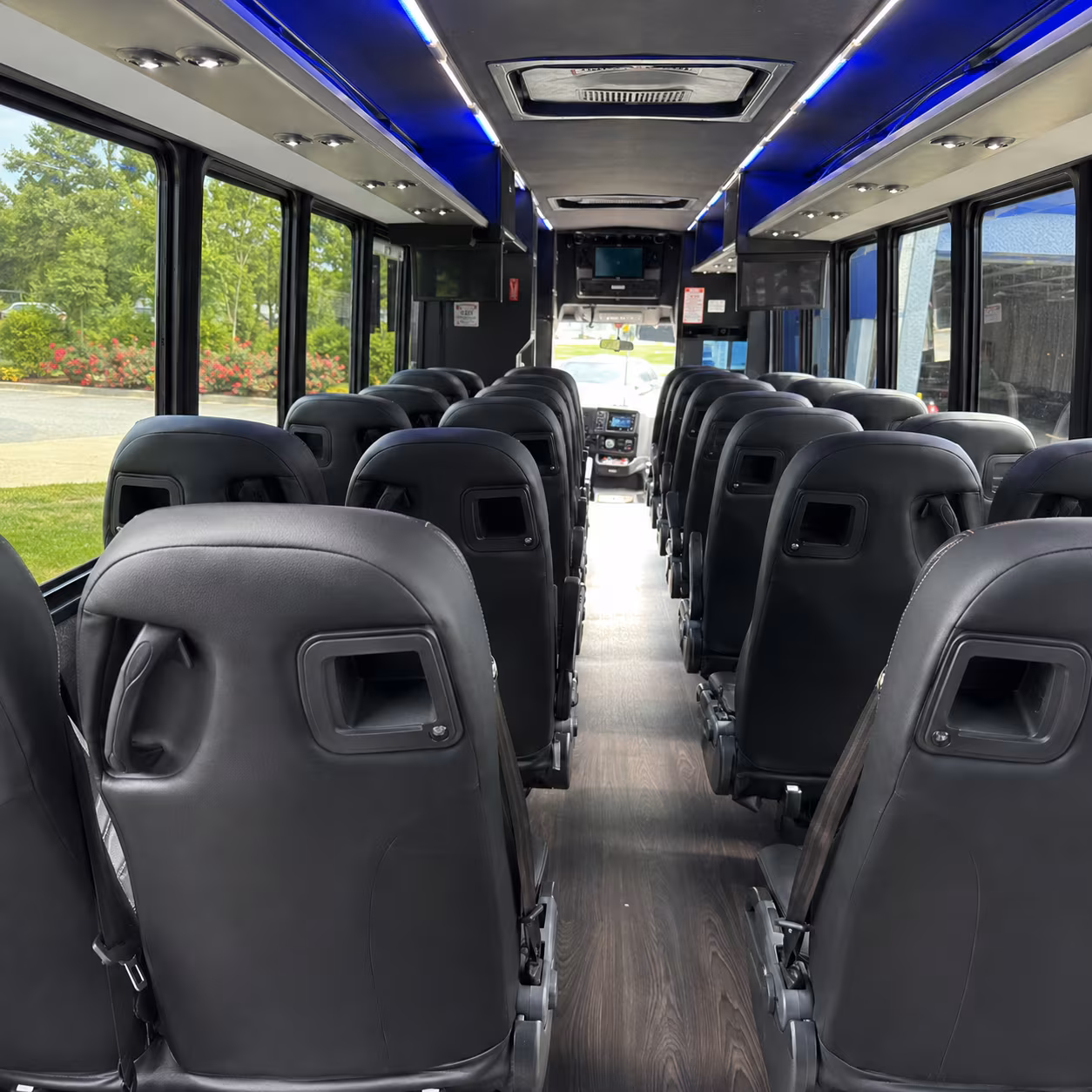 fort smith 35 passenger minibus interior