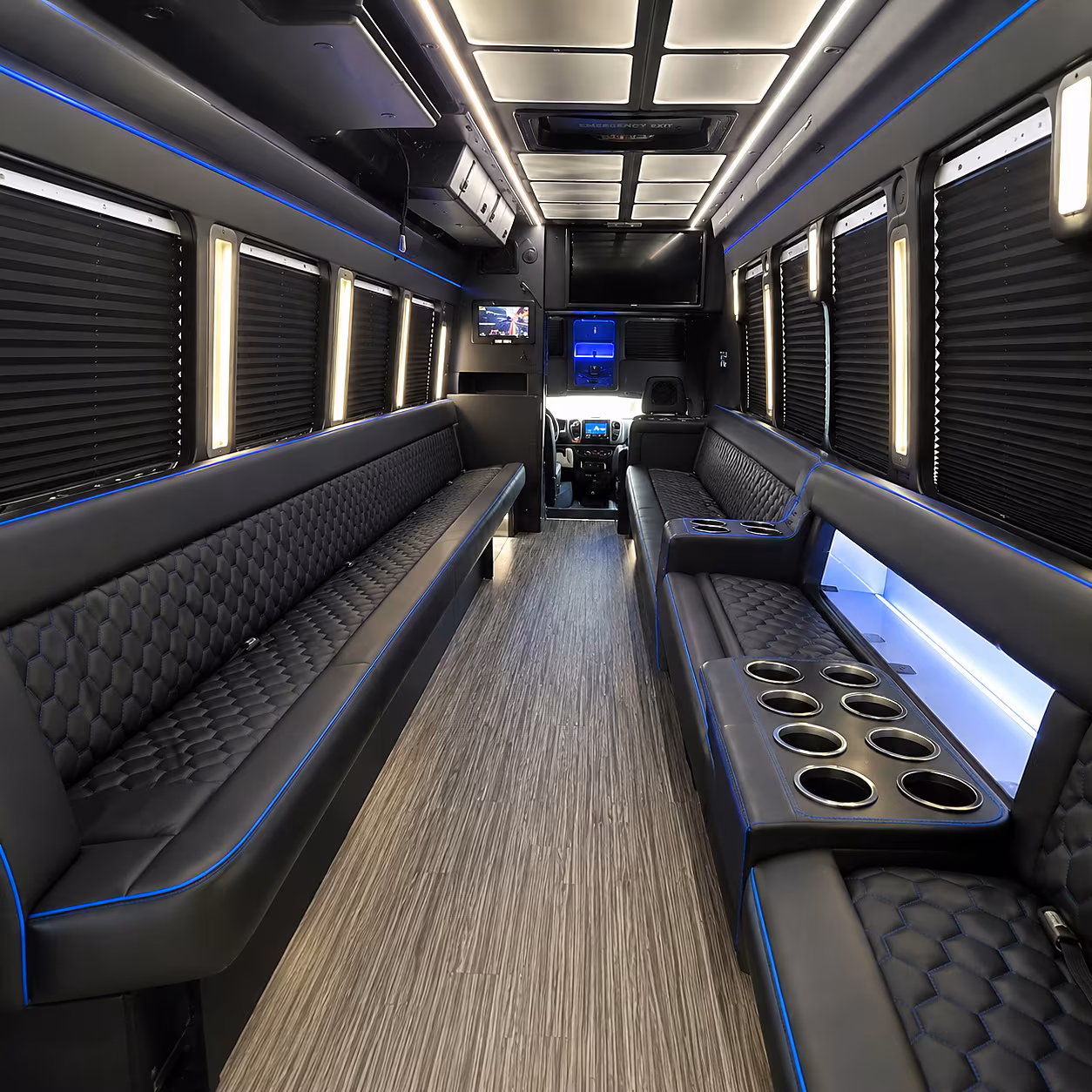 fort smith party bus rental interior