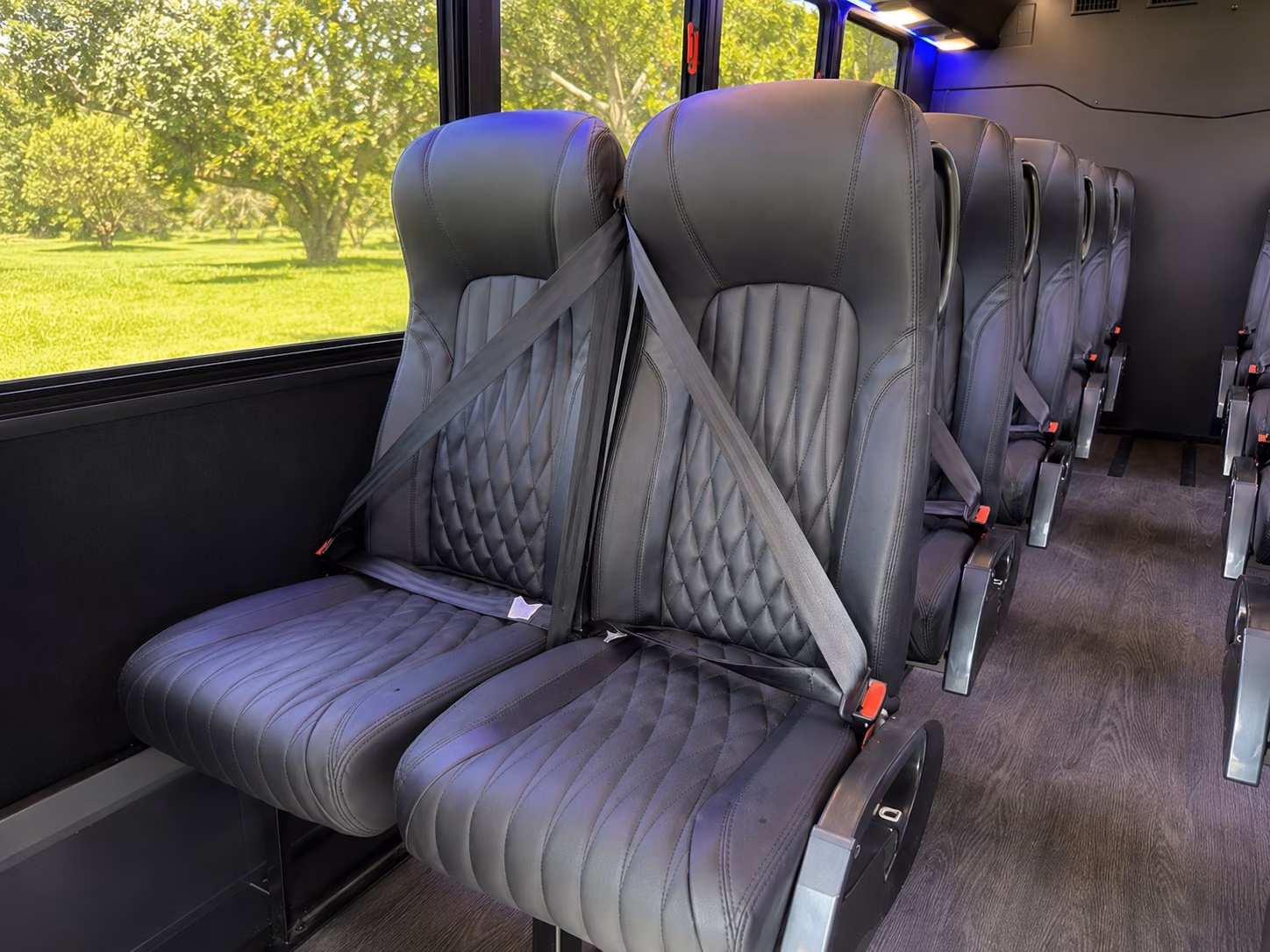 fort smith wine tour brewery transportation onboard seating